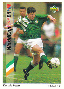 Denis Irwin Republic of Ireland Upper Deck World Cup 1994 Preview Eng/Ger #154